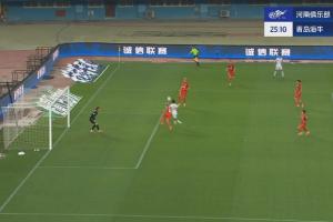 开云体育入口-首胜要来了？金永浩头球冲顶破门，海牛1-0客场领先河南